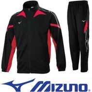 Mizuno 053596 黑×紅 針織運動套裝，上衣2080+褲子1580，特價出清，免運費