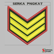 SPORT-499 COMPUTER EMBROIDERY PATCH WITH RANK LOGO