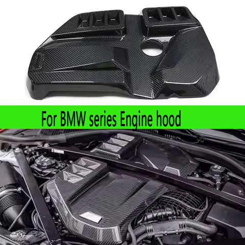 For BMW series M2 G87 M3 G80 M4 G82 G83 Dry Carbon fiber engine hood Replacement installation engine
