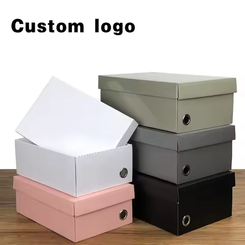 1pc Shoes Storage Box Gift Box Paper Men's Women's Shoes Packaging Box