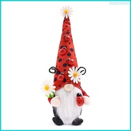 Nan Spring Gnomes Decorations Plush Ladybug Gnomes Desktop Ornaments Swedish Gnomes Tomtes Scandinav