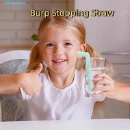 INSTORE 5 Pieces Hiccup Straw, L-Shaped Reusable Belch Stopper Straw, Useful PP Effective Universal 