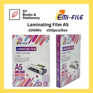 EMI FILE A5 Laminating Film / Laminate Film / Plastik Laminate A4 100 Micron 100 Sheets