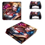 全新 Suicide Squad 小丑女 PS4 Slim Playstation 4保護貼 有趣貼紙 包主機底面+2個手掣) YSP4S-1031