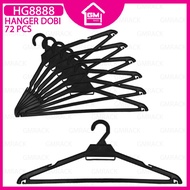 [GMRACK] HANGER DOBI BLACK 72 PCS  (HG8888-01)
