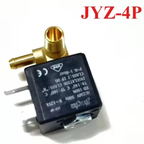 JYZ-4P Normally Closed 3mm N/C 2/2 Way AC 230V G1/8" 6Bar Brass Steam Pump for Philips Irons,steam m