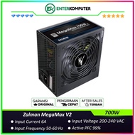 Zalman MegaMax 700W V2 80 PLUS Active PFC Flat Cable Power Supply - PSU 700 Watt