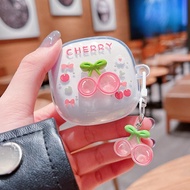 For Xiaomi Redmi Buds 6 Play Case 3D Cherry Butterfly Earphone Soft Cover Redmi Buds 6play Headphone