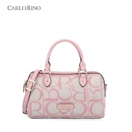 Carlo Rino Carlo GEO Knit Boston Bag - Pink