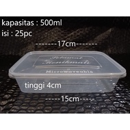 Thinwall 500ml/thinwall rectangular 500ml/box container/box thinwall 25pcs/food container thinwall