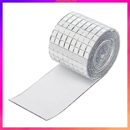 [Predolo2] Mirror Tiles Disco Ball Tiles Bulk Mini Mosaic Stickers Mini Square Mirror Tiles for Bathroom Handmade Craft Photo Frame Vase