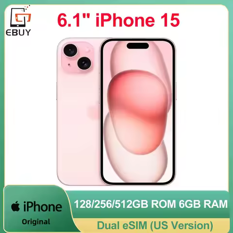 Apple iPhone 15 Mobile Phone 6.1" Super Retina 128/256/512GB ROM Face ID A16 Bionic Hexacore IOS Dua