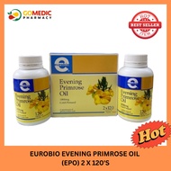 EUROBIO EVENING PRIMROSE OIL (EPO) 2 X 120'S/ Supplement for Women/ EPO
