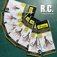 Spectrum Micro Jigging Assist Hooks 3-Way Hook Set Zylon Super Heavy Duty Jigging Hook (Atom 6-15) 2