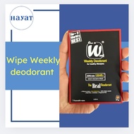 (Readystock) 1 Wipe 1 Week Deodorant all naturals no chemical no Body Odor. 3 pcs/pack (ORIGINAL) 1