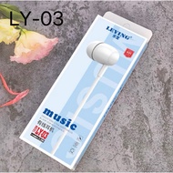 🇲🇾Ready Stock🇲🇾LEYING LY-01 / LY-02 / LY-03 3.5mm Champ Earphone In-ear Stereo Sound Earphone