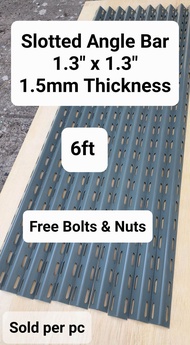 Slotted Angle Bar (1.5mm Thick) 6ft - Free 2 pcs Bolts and nuts