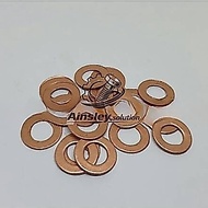 CopperRing M8 Or 8x14 Bolt 12 M-8 Cooper 8mm Thickness 1mm