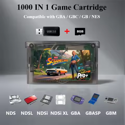 SC card 1000 in 1 GBA flash card SCFWV1.5 version for GBA GBC GB NES adapter