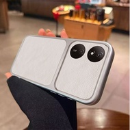 Business Lychee Leather Case for Honor X7B 90 Smart CLK-LX1, CLK-LX2, CLK-LX3 Pure Color Shockproof 
