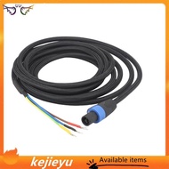 [kejie] HiFi 3-Wire Subwoofer Cable Speakon to Spade End Sub Speaker Cable for REL/MJ Acoustics, 0.5