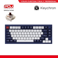 Keychron Q1 Knob Hot-Swap RGB Fully Assembled Blue Frame - Gateron G Pro Brown