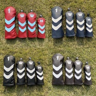Golf Club Head Cover Wooden Club Cover Universal Classic Stripe Type One Wooden Ball Head Protective