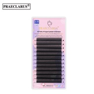 PRAECLARUS W Lashes 4D Fairy Clover Eyelashes 0.07mm C/D/DD Individual Eyelash Natural Soft Volume F