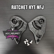 Ratchet helm kyt nfj / rachet helm kyt nfj / dudukan kaca helm kyt nfj / braket helm kyt nfj / kupin
