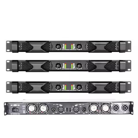 High Quality PX8000 8000W 2 / 4 Channel Digital Power Amplifier 19" Rack Standard 1U Stage DJ Karaok