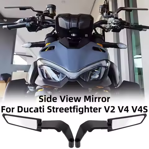 Motorcycle Side View Mirror for Ducati Streetfighter V2 V4 V4S 848 Multistrada V2 V4 Hypermotard 698
