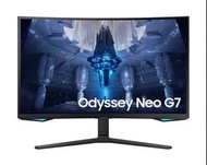 100%全新 🌟香港行貨 門市現貨🌟Samsung - 32" Odyssey Neo G7 Mini-LED 165Hz 曲面電競顯示器 (2022)