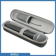[Dolity1] Microphone Storage Case Single Handheld Mic Zippered for Beta58A Hard Case Waterproof Shoc