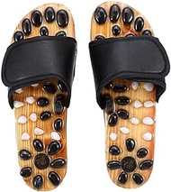 WZHZJ Acupoint Massage Slippers Sandal for Men Feet Acupressure Rotating Foot Massager Shoes Unisex (Size : 42-43)