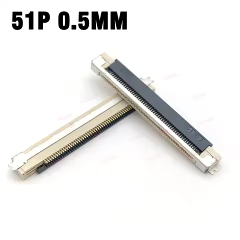 2-10PCS LCD TV Repaire Screen Cable Adapter Screen Lnterface 51P 0.5mm Pitch 51 Pin Rear Flip FFC FP
