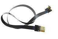 FPV Flat Slim HDMI Cable Mini HDMI 90 Degree Angle to Standard HDMI Full Size HDMI Normal HDMI for C