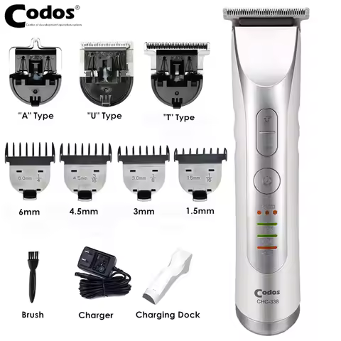 Codos 338 Mini Professional Rechargeable Hair Clipper for Men Electric Lettering Hair Trimmer Razor 