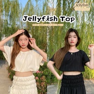 wwv | JELLYFISH TOP Shirt Waist-Cinching Neck Decoration Armrest
