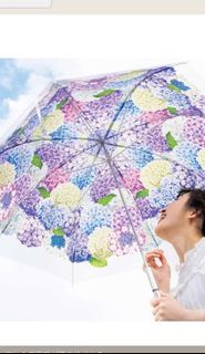 ［現貨］日本限定 繡球花雨傘（長遮 ）