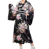 Kimono Bathrobe Costume Japanese Traditional Yukata Cosplay Women's Sexy Sakura Pattern