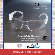 Vaultex Clear Frameless Safety Eyewear Safety Glasses Spectacles Goggles