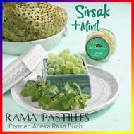 PERMEN BUAH RASA SIRSAK MINT TOPLES 175 gram Permen Rasa Buah Pedas Manis Mint Rama Pastilles