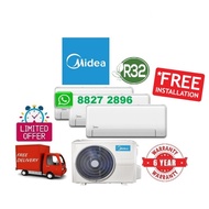 *ALL-NEW-DESIGN* Midea (R32) System 3 Aircon + FREE Dismantle & Disposal + FREE Installation + FREE 