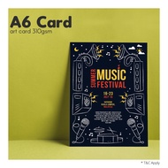 A6 card printing Post Card 310 GSM ART CARD , custom full color print  / Greeting Card  Wedding Card