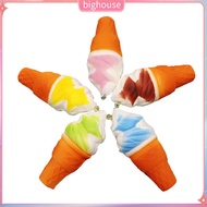  Jumbo Squishy 10cm Ice Cream Cone Slow Rising Kids Toy Soft Phone Hanging Decor