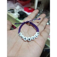 Macrame Satin Rope Name Bracelet