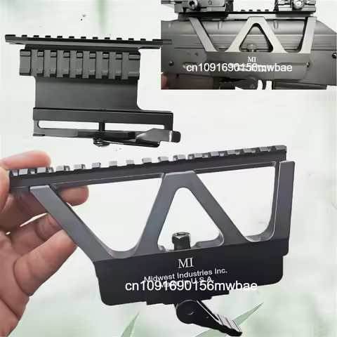 Mwbae Tactical MI-AKSM MI AK Side Railed Scope Mount For Rifle AK47 AK-47 QD AK Side Rail Mount Hunt