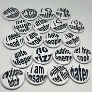 Aesthetic Button Pin Badge Y2K 2 Brooch Pin
