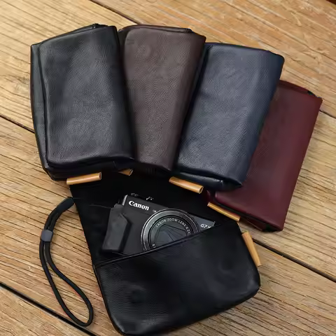 PU Leather Camera Case Bag For Ricoh GR IV II III IIIx GR4 GR3 Sony ZV1 RX100 Canon G7X III G9X SX74
