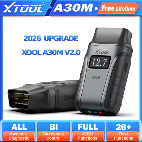 XTOOL Anyscan A30M V2.0 All System Car Diagnostic Tools Bluetooth OBD2 Scanner Active Test 26+ Reset